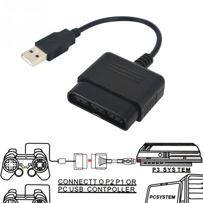 

Game Controller Adapter Gaming Accessory PS2 To PS3 Easy To Use USB PC Support