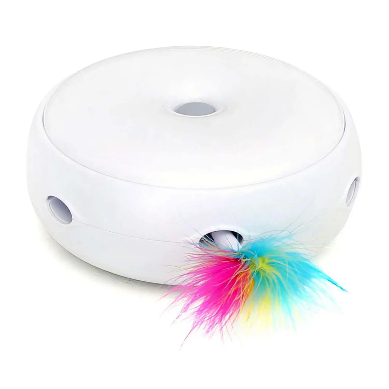 

Ambush Interactive Cat Toy.[Daytime or Nighttime Play,stimulates Cat's Senses & Instincts].Easy Return if Your Cat is Sensitiv
