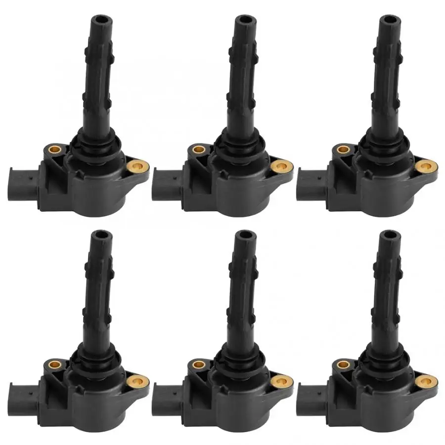6 piezas bobinas de encendido se adapta para Mercedes-Benz C230/C280/C300/C350/CL550 2729060060 encendido bobina de conectores del sistema de encendido 6 piezas bobinas de encendido se adapta para Mercedes-Benz C230/C280/C300/C350/CL550 2729060060 encendido bobina de conectores del sistema de encendido