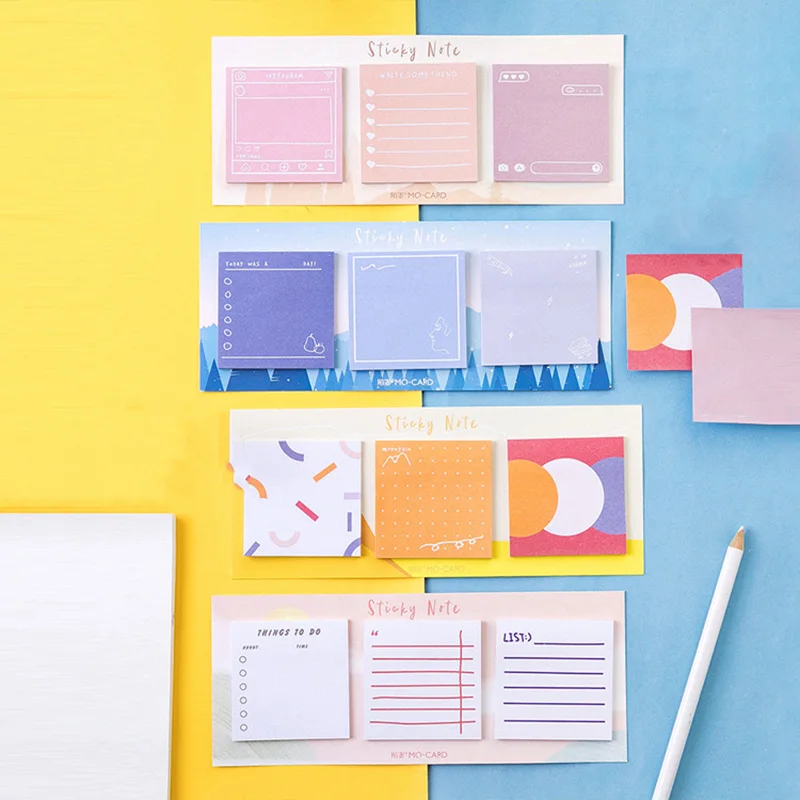 

Cartoon Sticky Notes Pad Things To Do Memo Pad Multi Folding Writing Pad For Kids Gifts Kawaii Stationery School Office Supply
