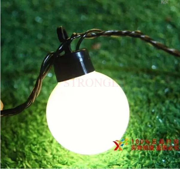 Светодио дный 5 м LED Navidad Light String 20 Ball 8 цветов черный провод светодио дный вечерние вечеринка праздник Рождество Свадебные украшения огни