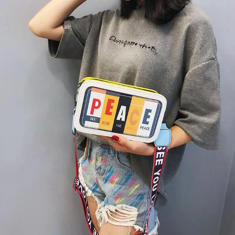 النساء الرجعية عارضة مربع سستة الكتف Crossbody سياج محمول