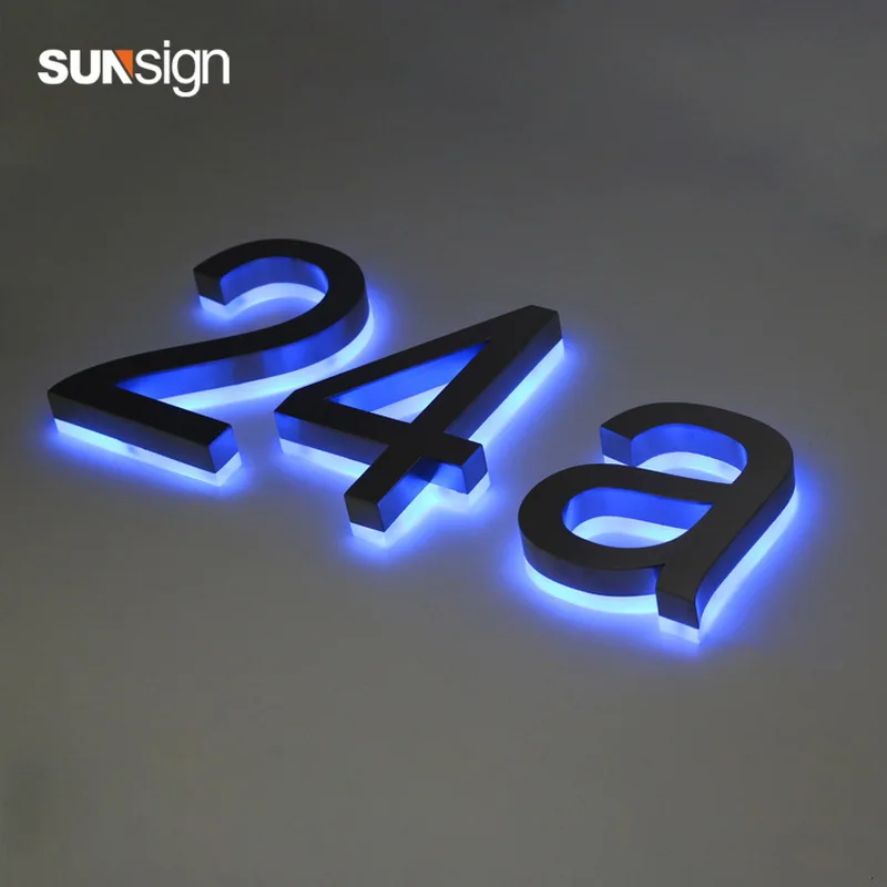 

H 30cm Shanghai wholesale LED diy 3D reverse channel halo lit letters