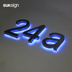 Шанхай оптовая продажа светодиодный diy 3D обратный канал галогеновая подсветка буквы