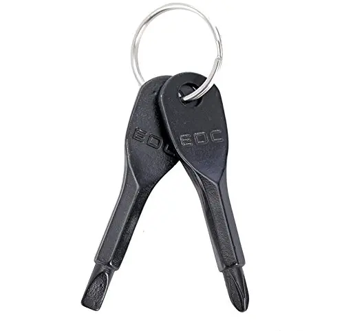 

Slotted Ring Gadget keyring Outdoor Multi Mini Key Camp Pocket Repair Portable Tool Hike Screwdriver Phillips