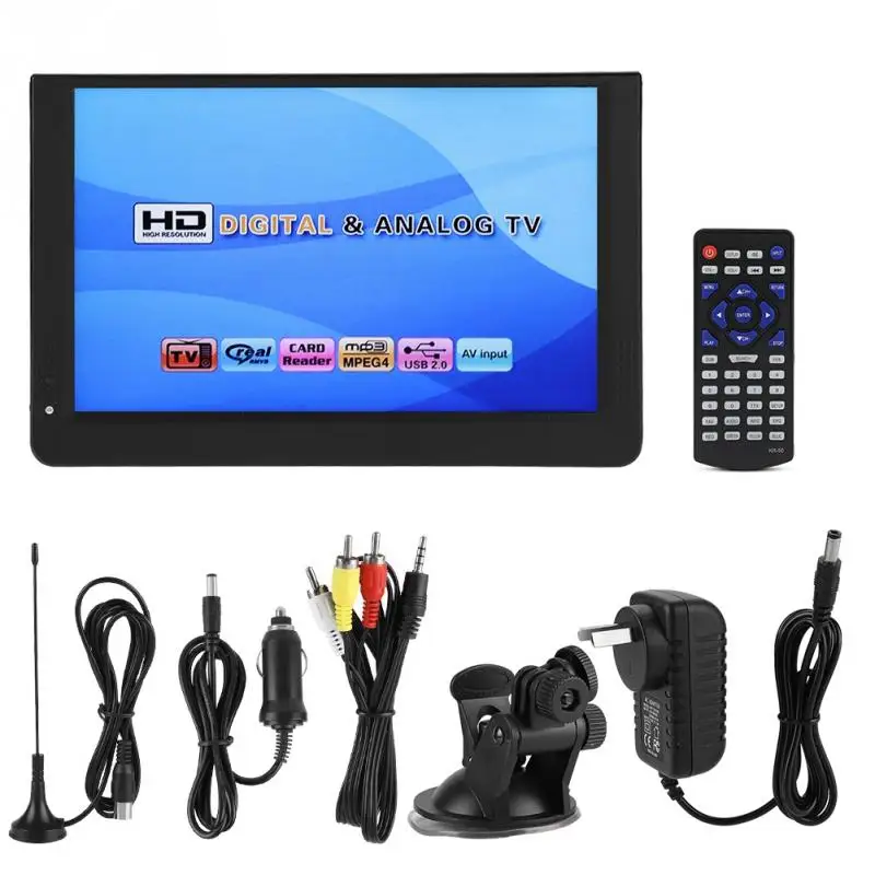 

LEADSTAR 12 inch Television DVB-T/T2 Stereo Surrounding 1280*800 Car Digital TV ATV/UHF/VHF Channels Car Televisions 2018 new