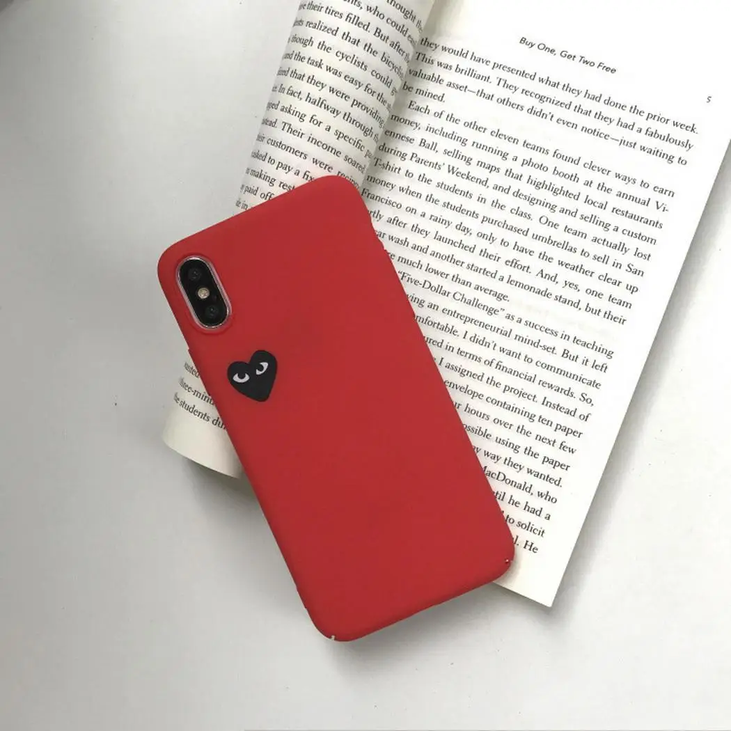 Heart Print Pattern PC Mobile чехол для телефона Back Anywhere You Need Cover для iPhone легко установить и снять