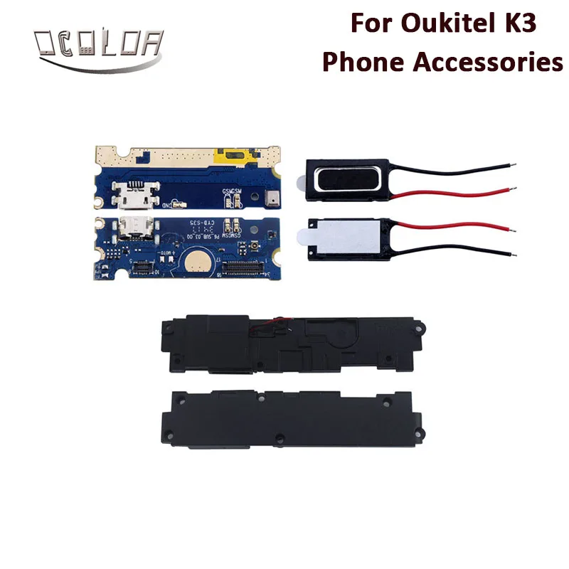 Ocolor для Oukitel K3, громкий динамик, Динамик, наушник и usb-разъем, зарядная плата в сборе для Oukitel K3, аксессуары для телефонов