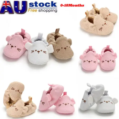 

Infant Toddler Baby Boy Girl Soft Sole Cute Bear Crib Shoes PU Sneaker Prewalker Sapatos Baby Shoes 0-18M