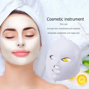 

7Colors Light LED Facial Mask Therapy SPA Anti Wrinkle Acne Removal Beauty Electric Mask Tighten Pores Skin Rejuvenation Machine