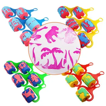 

5PCS/Set Learning Education Drawing Toys Paint Brush Rotate Spin Sponge Kids Children Graffiti Art Drawing Painting Toy