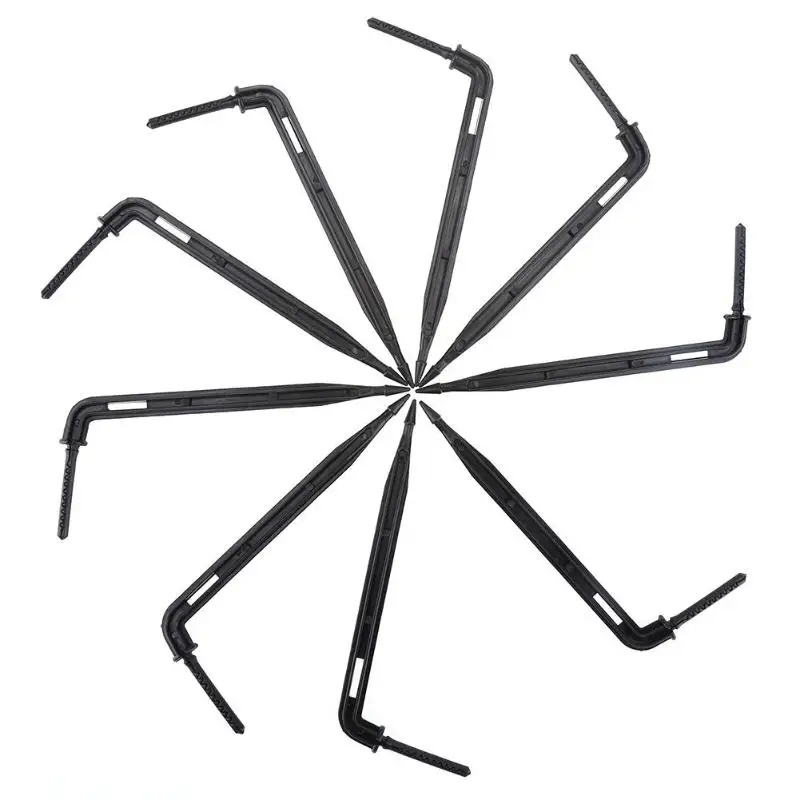 

50Pcs/lot Bend Arrow Dripper Micro Drip Irrigation Kit Drops Emitters Garden Watering Saving Micro Dripper Home Garden Tools