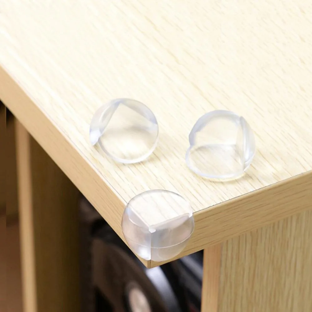 4 шт протектор на угол стола подушки безопасности защитить ребенка мяч Форма мягкий прозрачный клей защитная накладка на угол стола