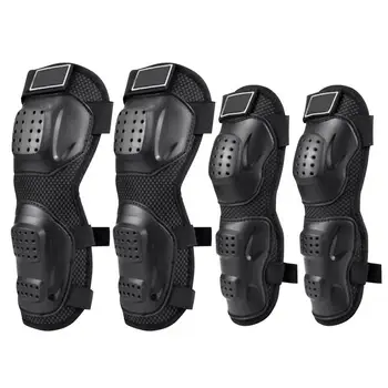 

Safe Elbow Guards Knee Pads Body Armor Set For Adults Motorcycle Motocross Racing Protective Gear Adjustable Elastic Durable 4PC