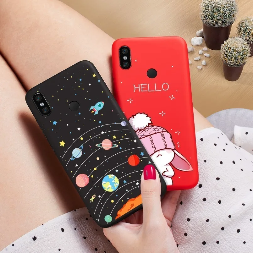 Силиконовый чехол для Xiaomi Mi 8 милый противоударный A1 A2 Lite Pocophone F1 бампер |