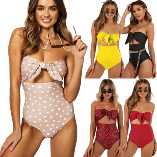 

2019 Women One-Piece Swimsuit Beachwear Swimwear monokini bikini Bathing suit