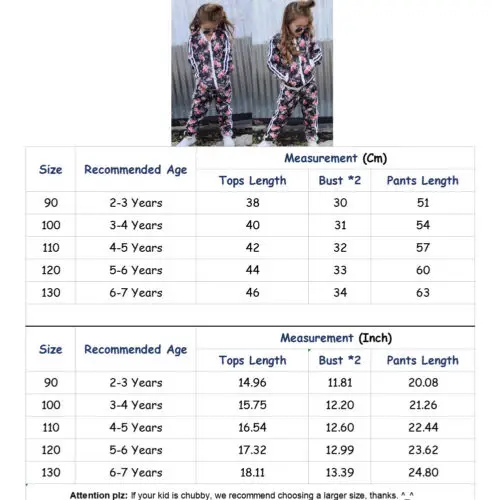 Комплект из 2 предметов, свитер с длинными рукавами на молнии с цветочным рисунком для новорожденных девочек топы, штаны, комплект одежды, спортивный костюм повседневная одежда для детей возрастом от 2 до 7 лет