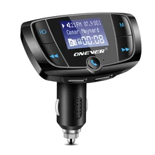 Powstro Беспроводной Mp3 плеер громкой связи Bluetooth гарнитура Музыка Аудио с USB Интерфейс автомобильное зарядное устройство с Автомобильное FM передатчик модулятор