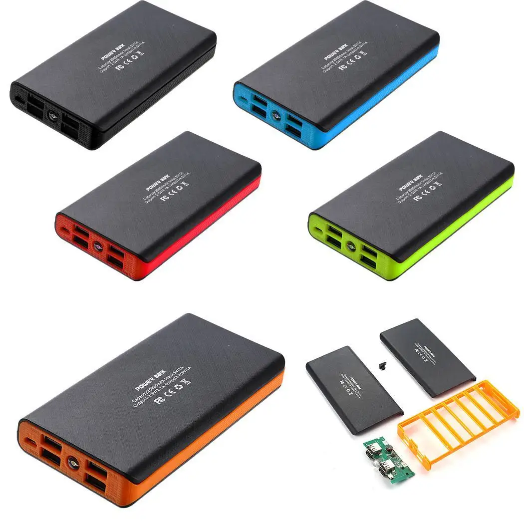 Новый Powerbank чехол зарядка через usb Коробка Чехол 5 В/2A внешний батарея зарядное