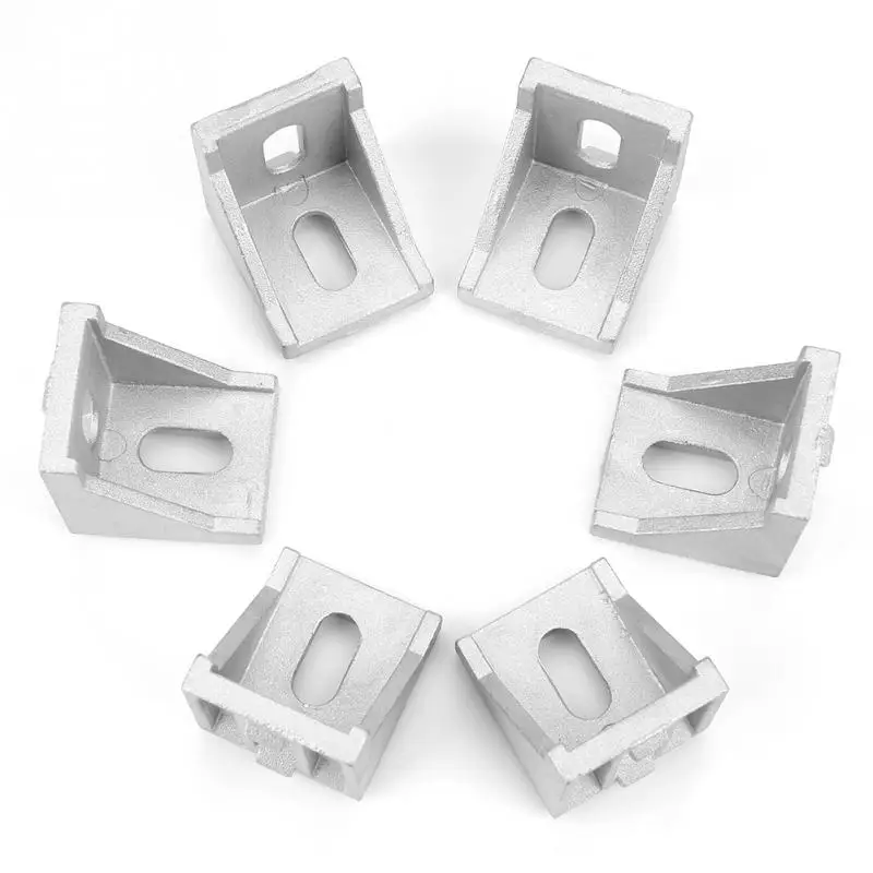 

6Pcs/Set 4040 Corner Bracket Aluminum L Shape Corner Brace Right Angle bracket with Screws & Nuts