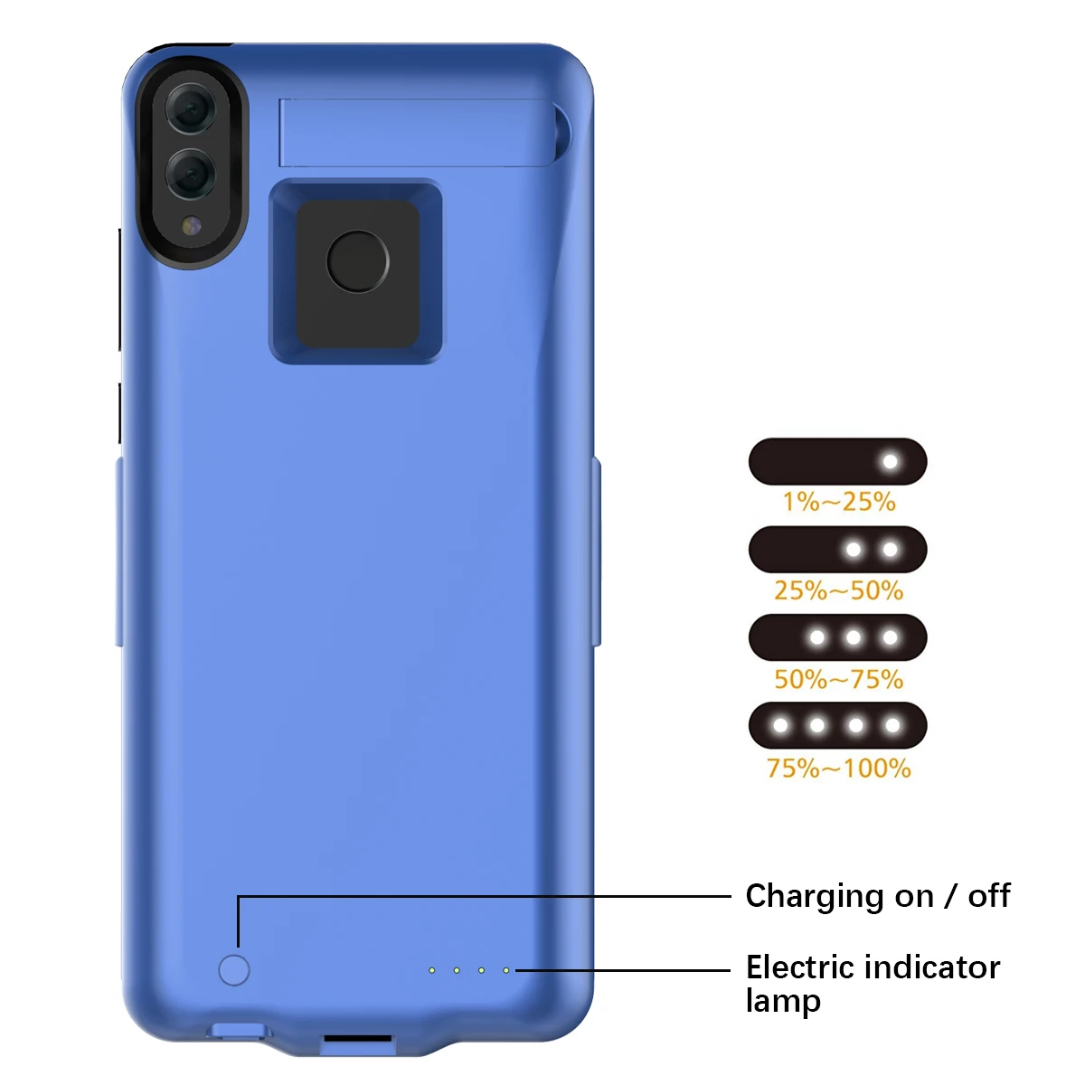 Для Huawei Honor 8X Max 7500 мАч зарядное устройство чехол расширенная батарея запасной