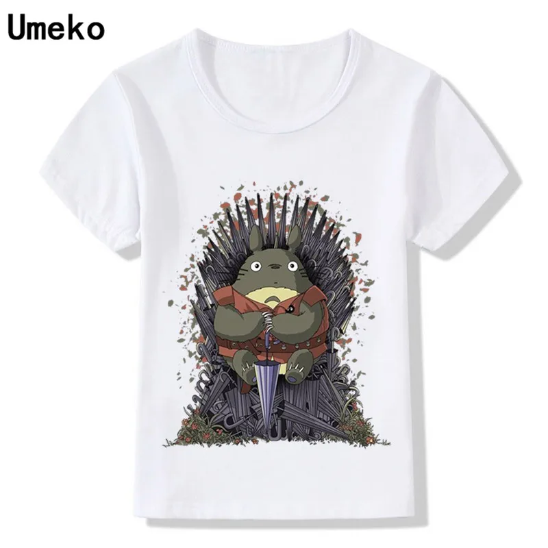 

Umeko Iron Throne game of thrones t shirt Women Fashion Totoro Printed tshirt Funny White tops Casual tee shirt femme