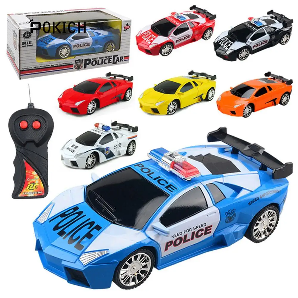 Pokich электрический RC автомобиль игрушка для мальчика полиция дистанционное