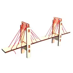 DIY деревянный остался мостов дети студент наука, физика игрушки для экспериментов подарок
