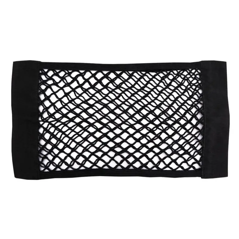 

Car Trunk Storage Bag Mesh Net Bag Car Trunk Side Net Pocket Multi-Function Buckle Storage Net Car Debris Pocket Car Back Seat