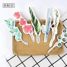 1 комплект(30 шт.) гетероморфизм прекрасный завод студенческие принадлежности W001 держатель книги карточка сообщения креативная Милая бумажная Закладка