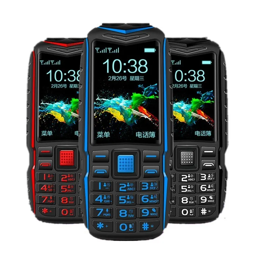 

KUH T3 Russian keyboard Mobile Phone 3800mAh battery Power Bank Dual High Flashlight Quick Dial Rugged Dual sim Cell phones