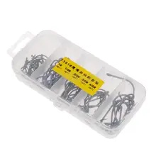 75 шт. с высоким содержанием углерода Сталь рыболовный крючок-приманка колючая снасть для приманки на рыболовецкий крючок с коробкой 5 размеров рыболовные снасти