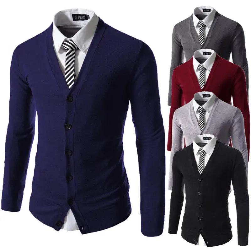 

Men Autumn Winter Fake Two Piece Sweater Solid Color Smart Casual Work Tops M-XXXL