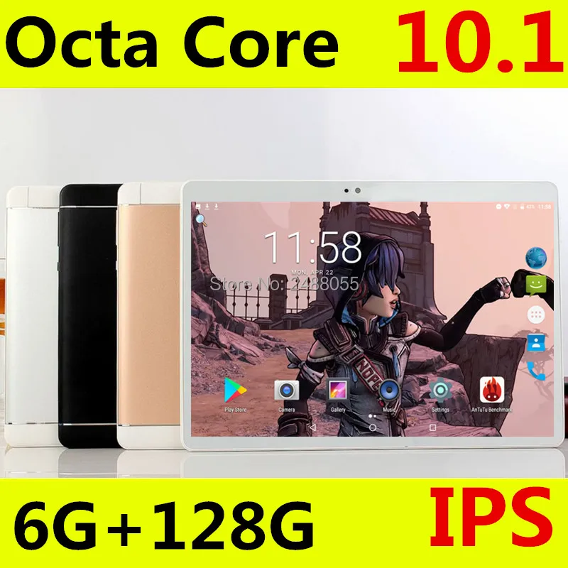  Super Fast 10 inch tablet Octa Core Android 8.0 OS 6GB RAM 128GB ROM 1280X800 IPS Screen tablets 10