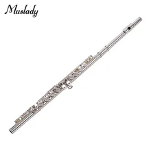 Muslady 16 закрытых отверстий Флейта с отверстиями C Ключ флейты Мельхиор духовой инструмент с чистящей тканью стержень перчатки отвертка