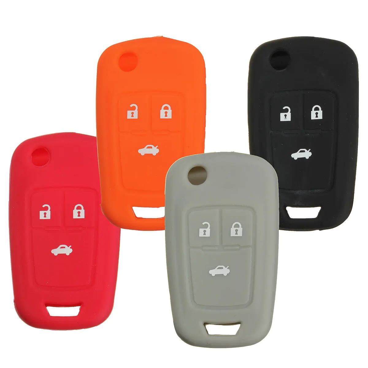 

3 Button Silicone Key Cover Case for Chevrolet for Cruze fit for Buick Opel for VAUXHALL Astra Corsa Antara Meriva Insignia fob