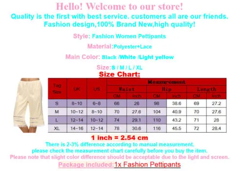 Anti-Static Lace Slip Pettipants 27 