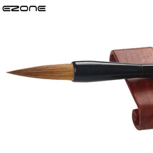 EZONE китайская пишущая кисть из конского волоса, деревянные Кисти для каллиграфии Handel, кисть для масляной живописи, обычная письменная ручка, поставка