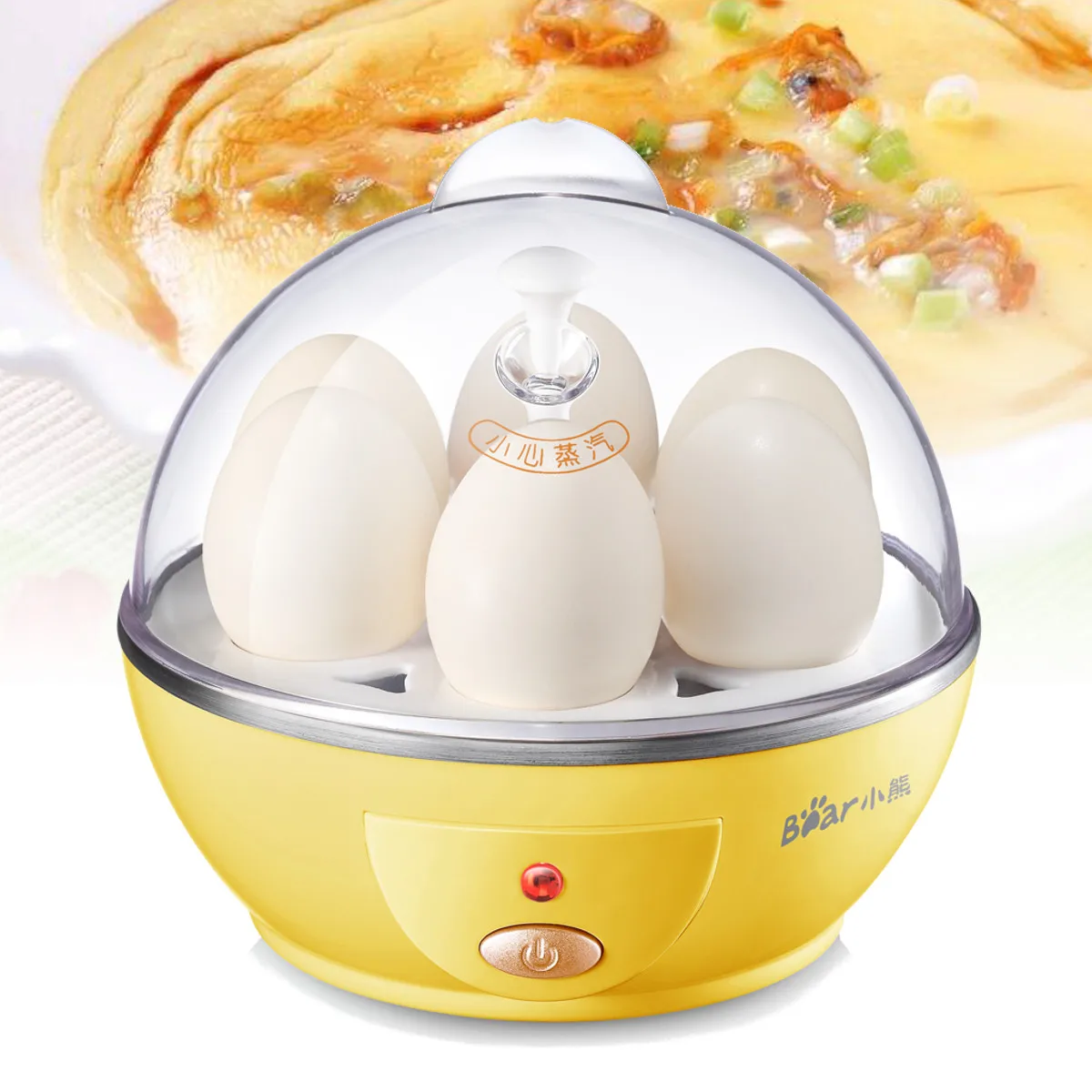 

Automatic Power-off 6 Eggs Maker Boiler Cooker Steamer Poacher Multifunctional Mini Electric Egg Cooker Boiler Breakfast Maker