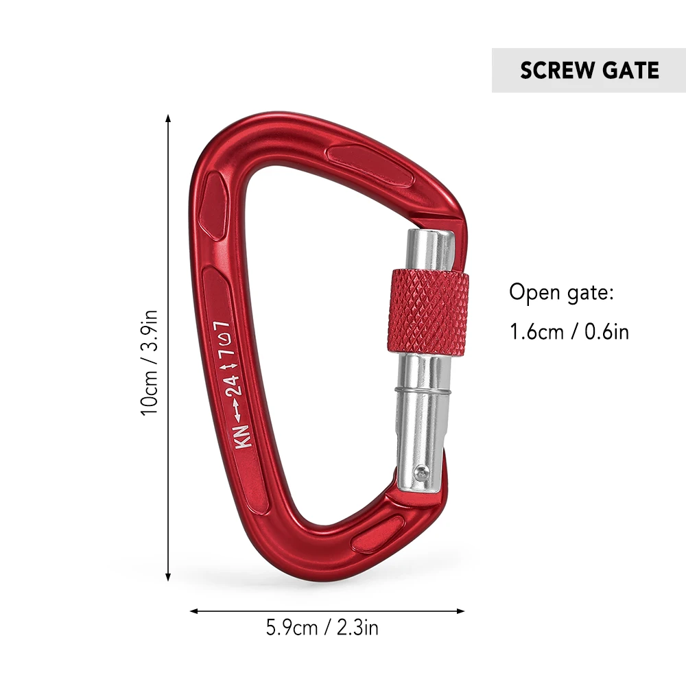1 шт. 24KN Открытый Карабин Для Скалолазания альпинизм карабин оборудование для скалолазания на открытом воздухе туризм кемпинг выживание москета
