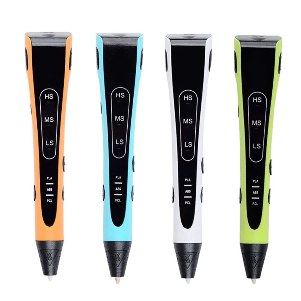 

1Pcs 110-240V 3D Printing Pen with Filament for ABS/PLA/PCL Support Adjustable Speed For Kid Imagination 10W 3D Printing Pen