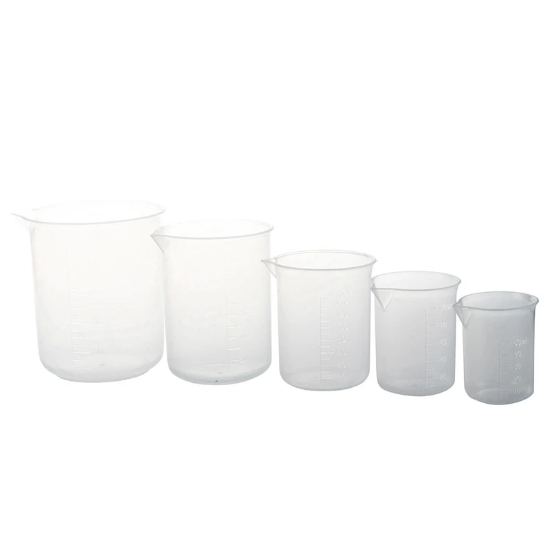 50 100/150 250 500 мл прозрачный пластиковый beakers graduate