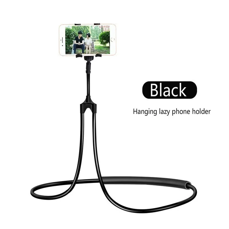 

Smartphone Lazy Neck Mount Bed Car Selfie Bracket Hanging Phone Holder Portable