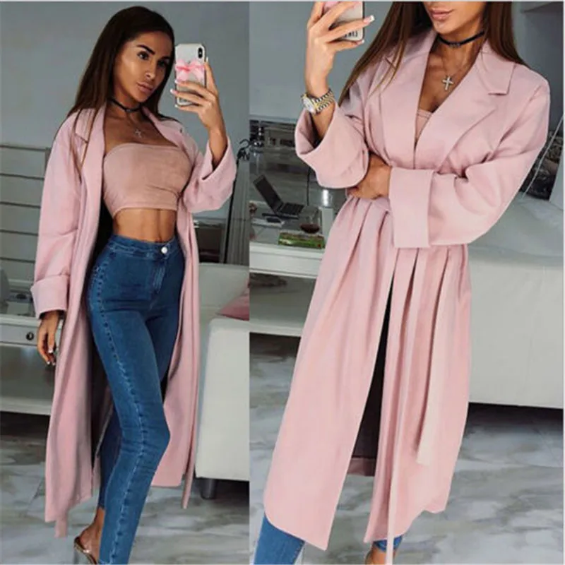 

2019 Cotton Lapel Women Jacket Basic Coat Long Sleeve Button Crop Tops Female Casual Pocket Maternity Overcoat Cute Pink Jackets
