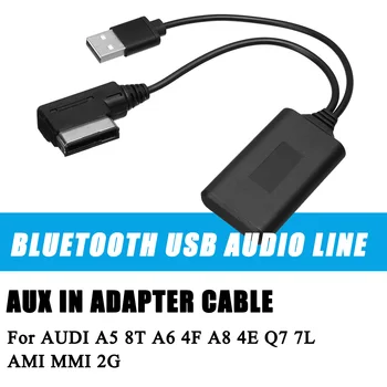 

For AUDI A5 8T A6 4F A8 4E Q7 7L Mini Wireless bluetooth USB AUX In Adapter Cable Music Audio Receiver Adapter for AMI MMI 2G