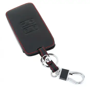 

4BTN Leather Car Key Cover Case Holder Keychain for Renault Koleos Kadjar Scenic Car Key Case For Renault Koleos Kadjar