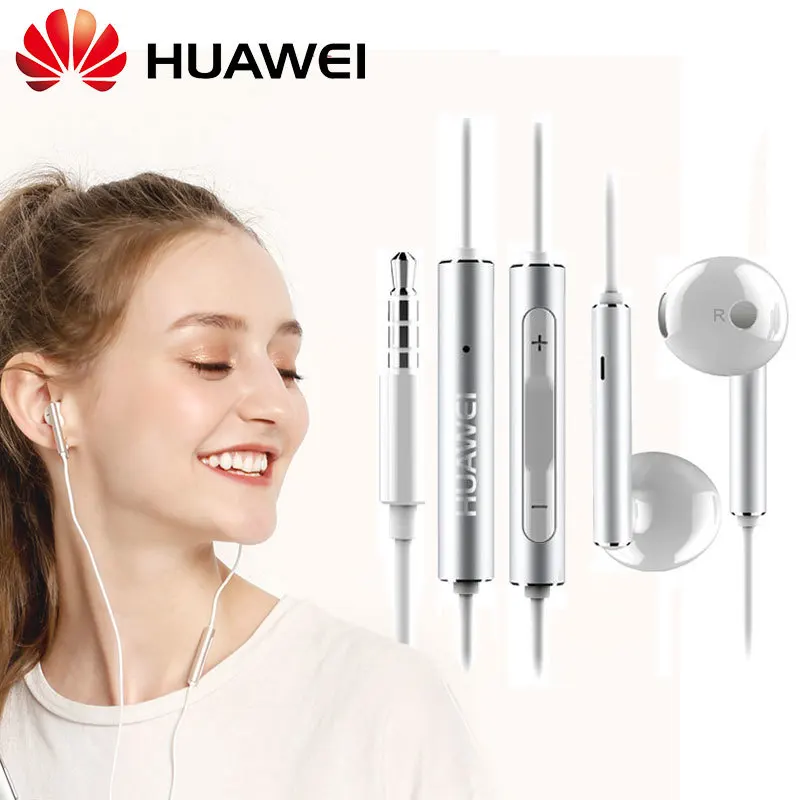 Оригинальные металлические наушники Huawei Am116 Honor Am115 3 5 мм вкладыши с микрофоном и