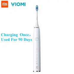 Xiaomi VIOMI VXYS01 sonic электрические зубные щётки USB перезаряжаемые водостойкий 5 Режим взрослых ультразвуковая зубная щетка с 2 кисточки головок