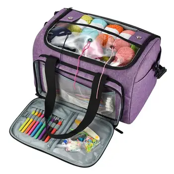 

Wool Storage Bag DIY Tool Needle Storage Bag Portable Lightweight Premium Yarn Storage Tote Crocheting Supplies Organizer Holder