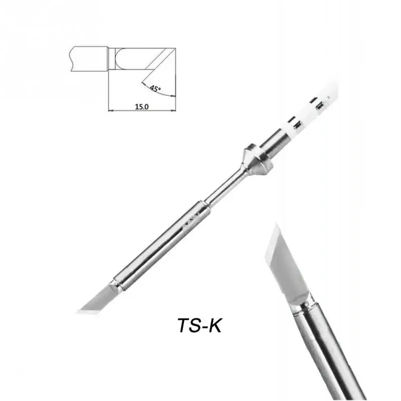 

1 Piece Mini Digital LCD Soldering Soldering Iron Soldering Accessory Soldering Tip 105mm For TS100 mini soldering station